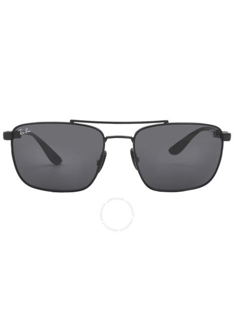 Ray-Ban Ray Ban Scuderia Ferrari Dark Grey Navigator Men's Sunglasses RB3715M F02087 58