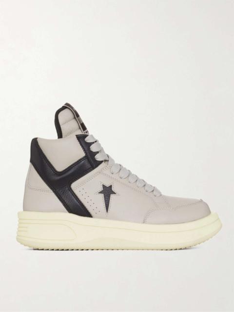 Converse + Converse Turbowpn Leather High-Top Sneakers