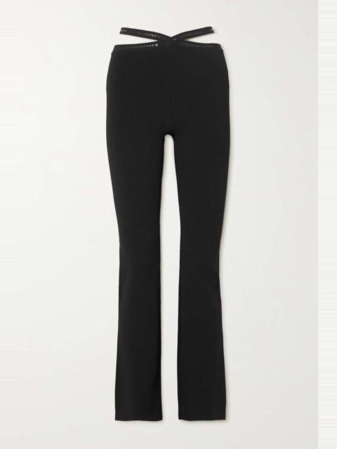 alexanderwang.t Cutout stretch-crepe straight-leg pants