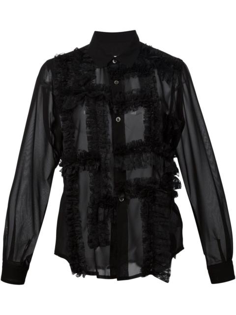 Comme Des Garçons ruffle detail shirt