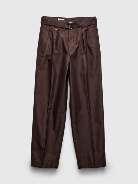 KAPTAIN SUNSHINE Belted Riviera Pants in Brown