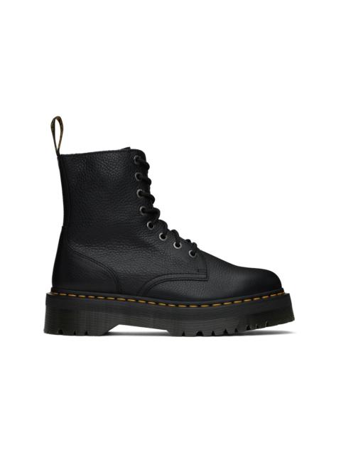 Dr. Martens Black Jadon Pisa Leather Boots