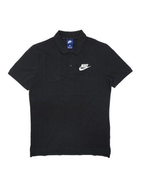 Nike Nike Small Logo Casual Sports Short Sleeve Polo Shirt Black 909747-010