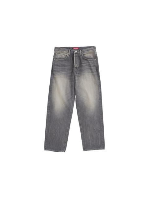 Supreme Supreme Distressed Loose Fit Selvedge Jean (SS25) Washed Grey