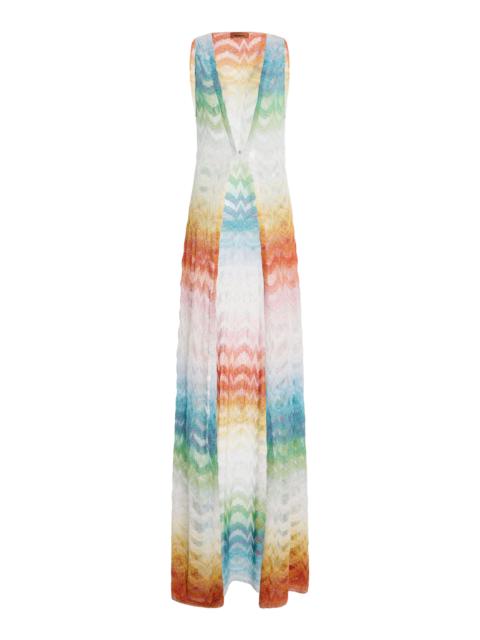 Missoni Metallic-Knit Maxi Cover-Up Dress multi