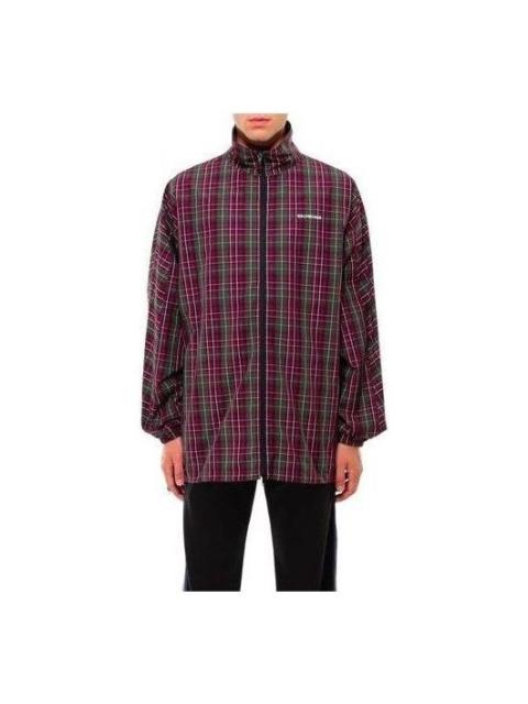 BALENCIAGA Balenciaga Plaid Full Zip Jacket 'Multicolor' 571434TGM316067