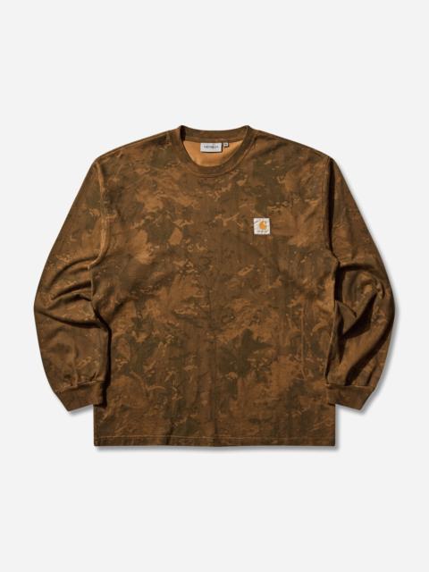 Men's Camo Combi Longsleeve T-Shirt Green / Hamilton Brown (Garment Dyed)