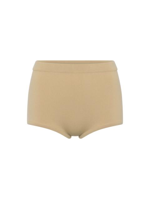 GABRIELA HEARST Helm Knit Pantie in Hay Merino Wool Cashmere