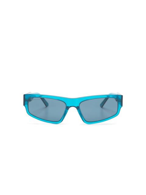 logo-print square-frame sunglasses