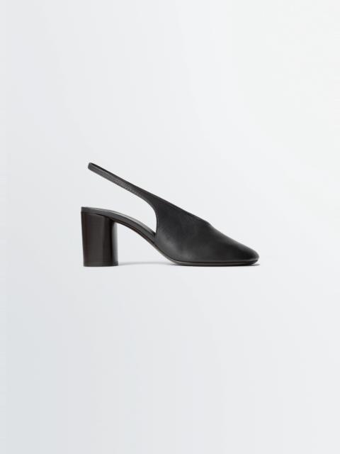 Lemaire GLOVE SLINGBACK PUMPS 80 MM HEEL IN LEATHER
