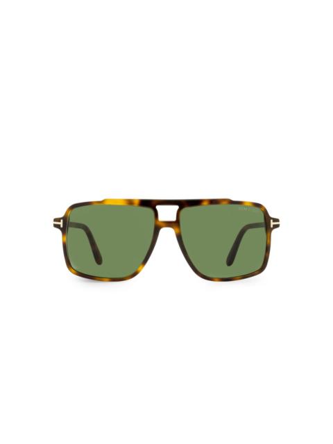 TOM FORD rectangular pilot sunglasses