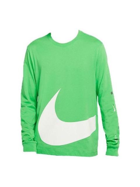 Nike Nike Sportswear Logo Printing Long Sleeves Light Green DD3396-362