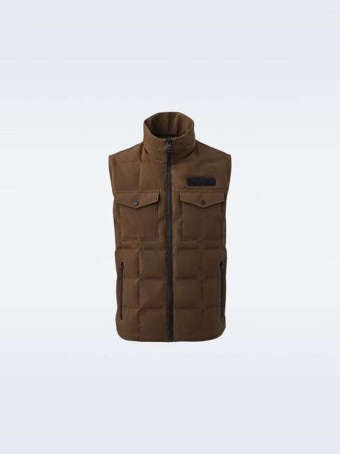 MACKAGE HANK Flex tech down vest with packable hood