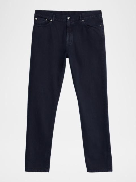 ZEGNA Men's Slim-Fit Marbled Cotton Five-Pocket Pants