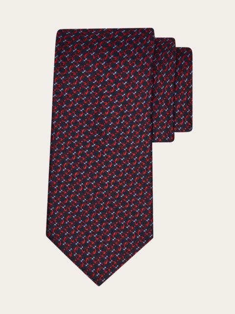 FERRAGAMO Gancini jacquard silk tie