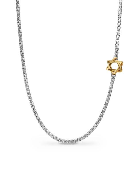 DAVID YURMAN Men's Star of David Station Necklace in Sterling Silver - Silver