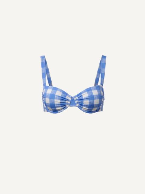 Cleobella BECKETT TOP | BLUE BONNET GINGHAM