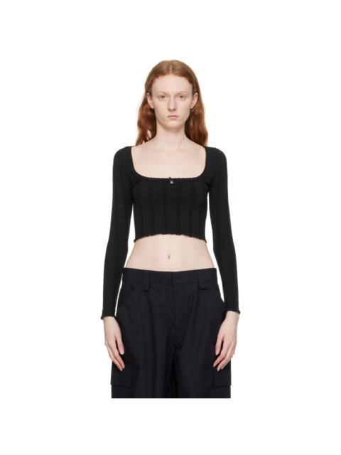 alexanderwang.t Black Hardware Long Sleeve T-Shirt