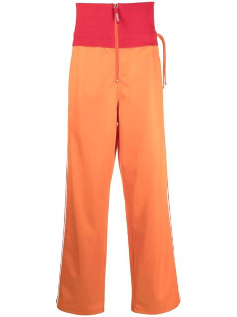 Diesel high-waisted straight-leg track pants