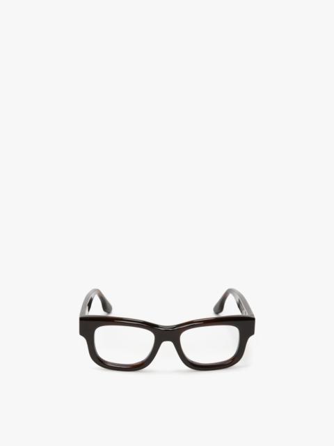 Victoria Beckham Square Frame Opticals In Black