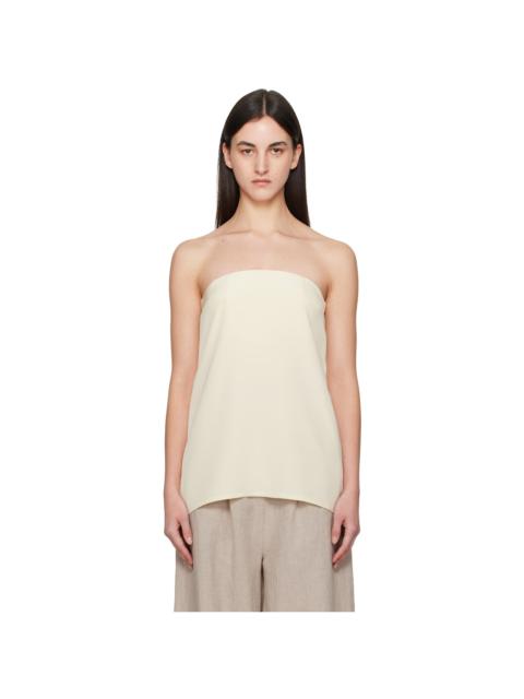 LA COLLECTION Off-White Suzanna Top