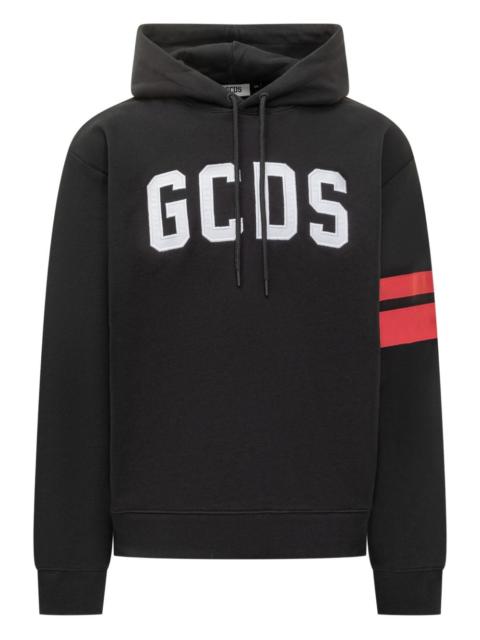 GCDS stripe-sleeve hoodie
