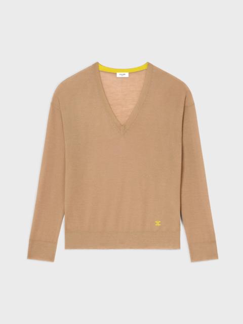 CELINE v-neck sweater IN cashmere