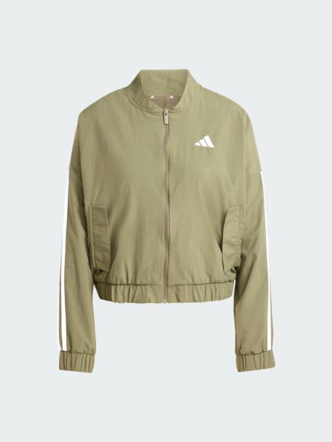 adidas Essentials 3-Stripes Lifestyle Woven Bomber Jacket