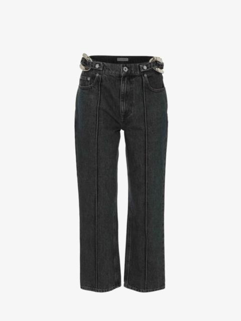 JW Anderson CHAIN LINK SLIM FIT DENIM JEANS