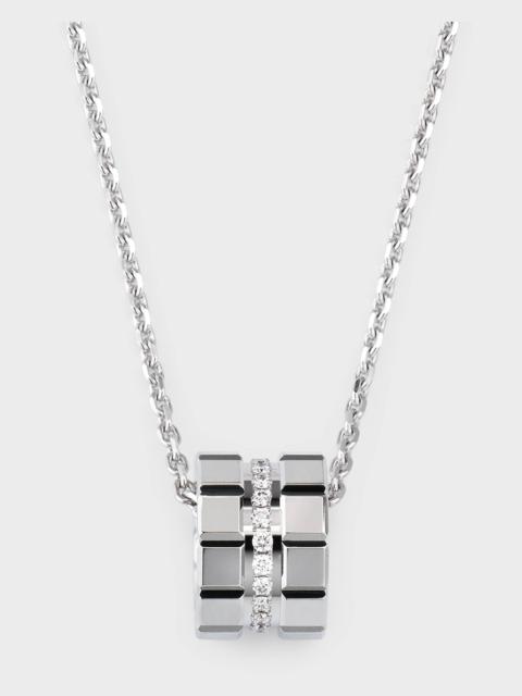 Chopard Ice Cube 18K White Gold Diamond Pendant Necklace