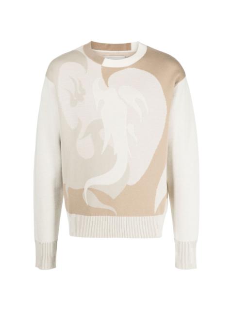 Phoenix crew-neck jumper