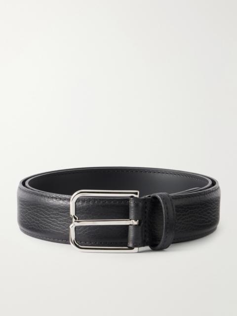 Berluti 3.5 cm Full-Grain Leather Belt