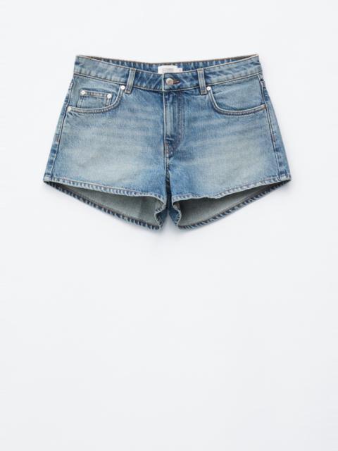 & Other Stories Low-Waist Denim Mini Shorts