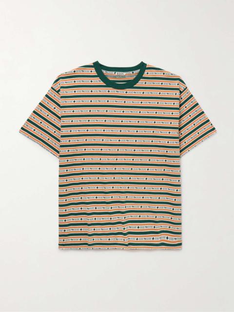 BODE Scottie Striped Cotton-Jacquard T-Shirt