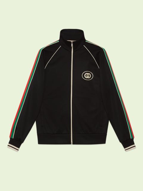 Technical jersey zip jacket