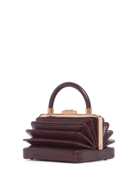 GABRIELA HEARST Diana Bag in Bordeaux Snakeskin
