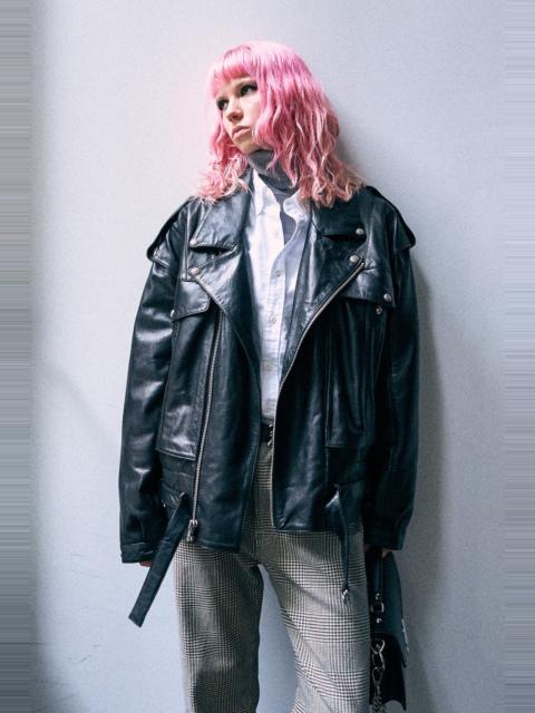 R13 Boyfriend Leather Moto Jacket