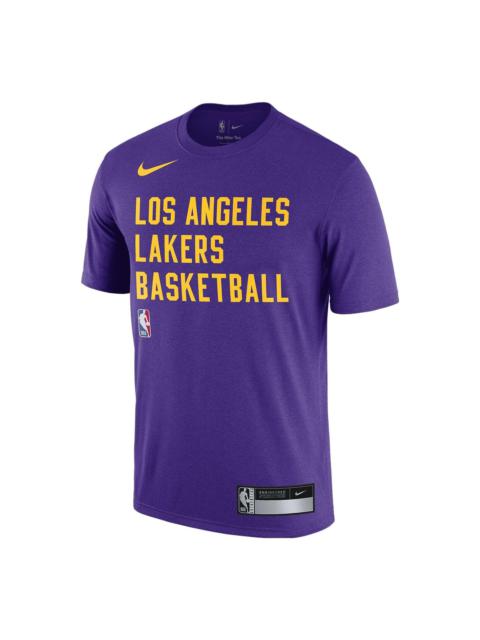 Nike x NBA LA Lakers Dri-FIT Practice T-shirt 'Purple' FJ0209-504