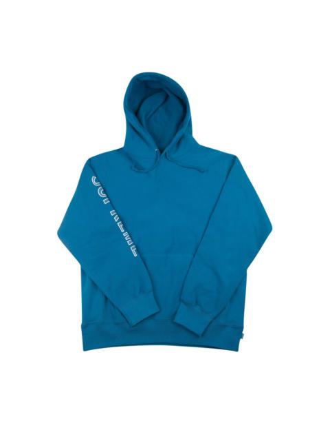 Supreme Sleeve Embroidery Hooded Sweatshirt 'Dark Aqua'