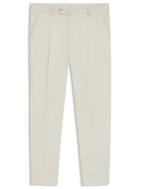 BOSS MACHINE-WASHABLE TAPERED-FIT TROUSERS IN STRETCH FABRIC