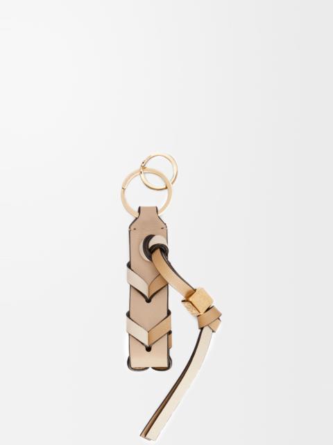 Loewe Braided strap keyring in calfskin
