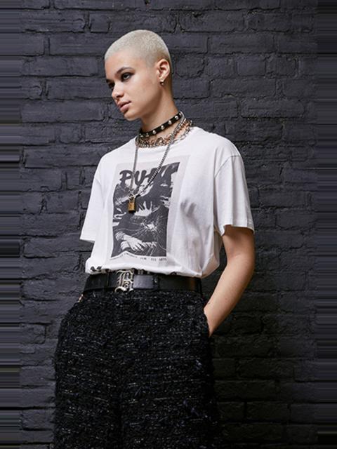 R13 PUNK NYC BOY T - WHITE