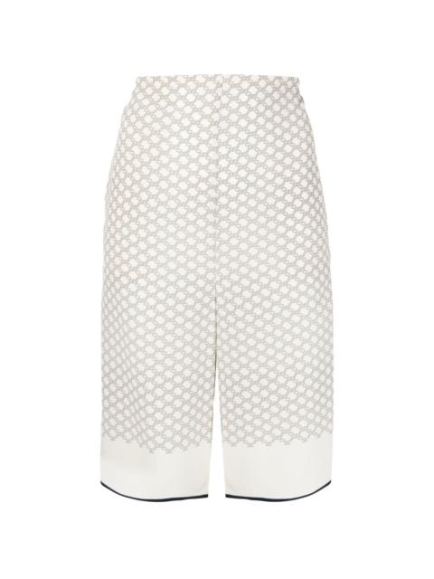 LOW CLASSIC monogram-pattern knee-length shorts