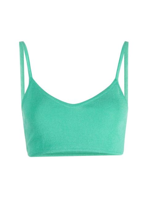 MARCO RAMBALDI fine-knit cropped top