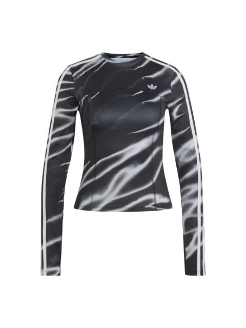 adidas (WMNS) adidas Adilenium Season 6 Body Shaping T-Shirt Asia Sizing 'Black' LH1951