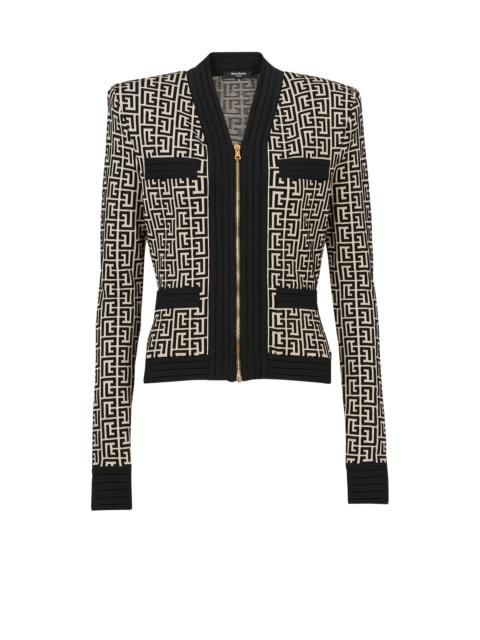 Balmain Knit cardigan with Balmain monogram