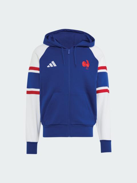 adidas France Rugby Travel Full Zip Hoodie