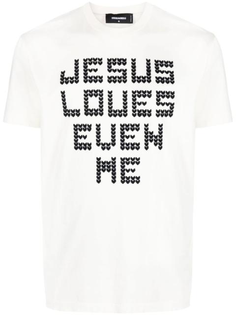 DSQUARED2 graphic-print cotton T-shirt
