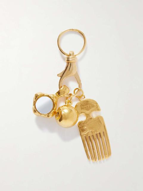 ALIGHIERI The Vanity Trio recycled gold-plated charm Gold