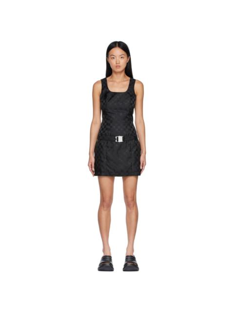 MISBHV Black Jacquard Mini Dress